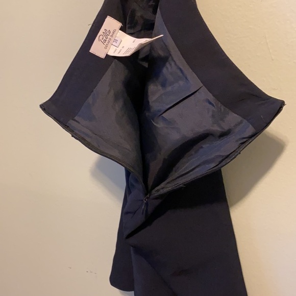 Pablo Gerard Darel | Navy MIDI 100% Polyester Skirt - Picture 7 of 7